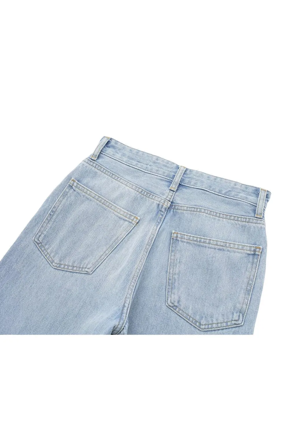 'Oksana' Ripped High Waist Wide Leg Jeans