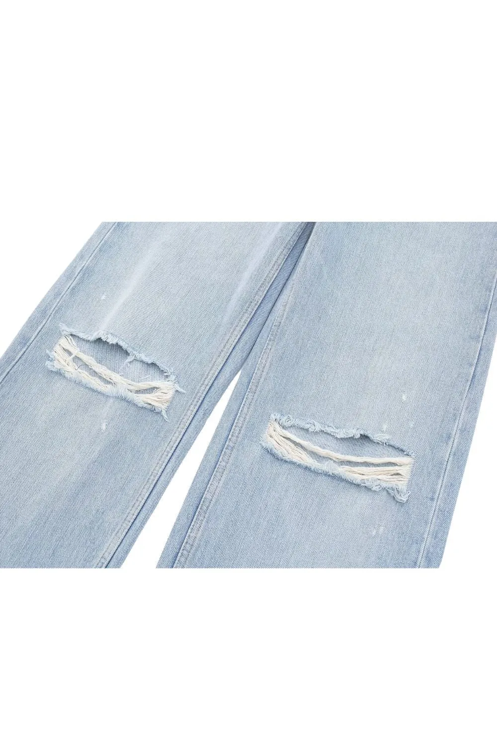 'Oksana' Ripped High Waist Wide Leg Jeans