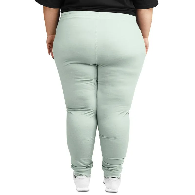 Pale Green Joggers | Unisex | with PLUS sizes | Bright Pale Green | C10M0Y10K0