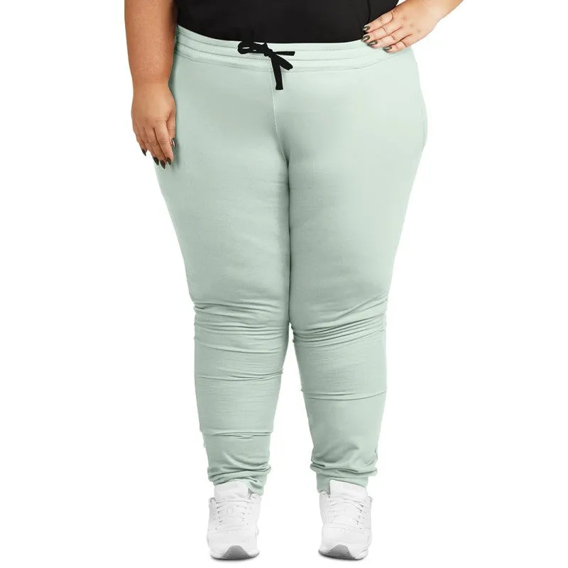 Pale Green Joggers | Unisex | with PLUS sizes | Bright Pale Green | C10M0Y10K0