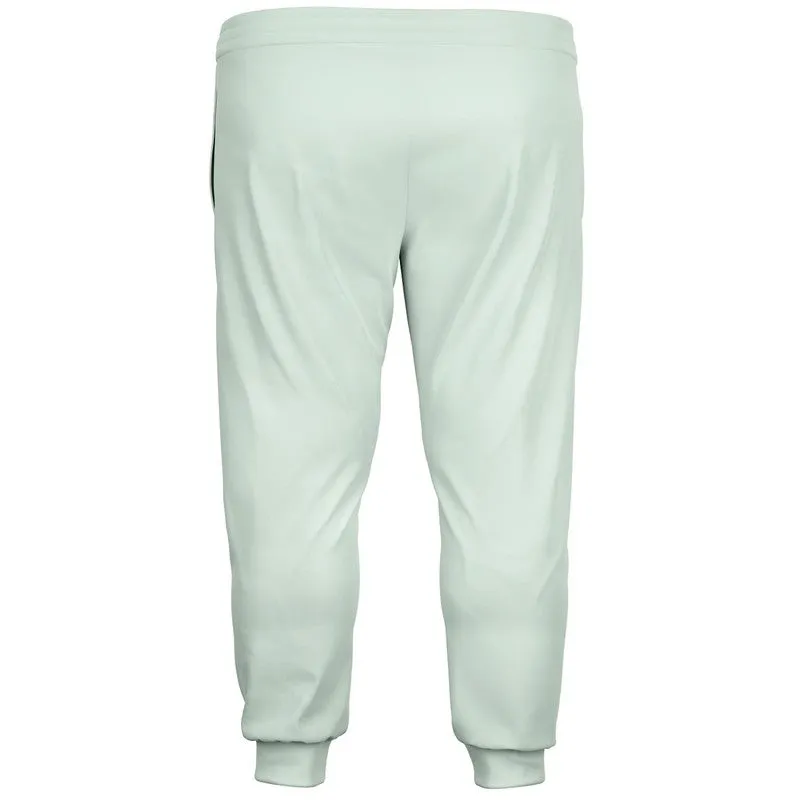 Pale Green Joggers | Unisex | with PLUS sizes | Bright Pale Green | C10M0Y10K0