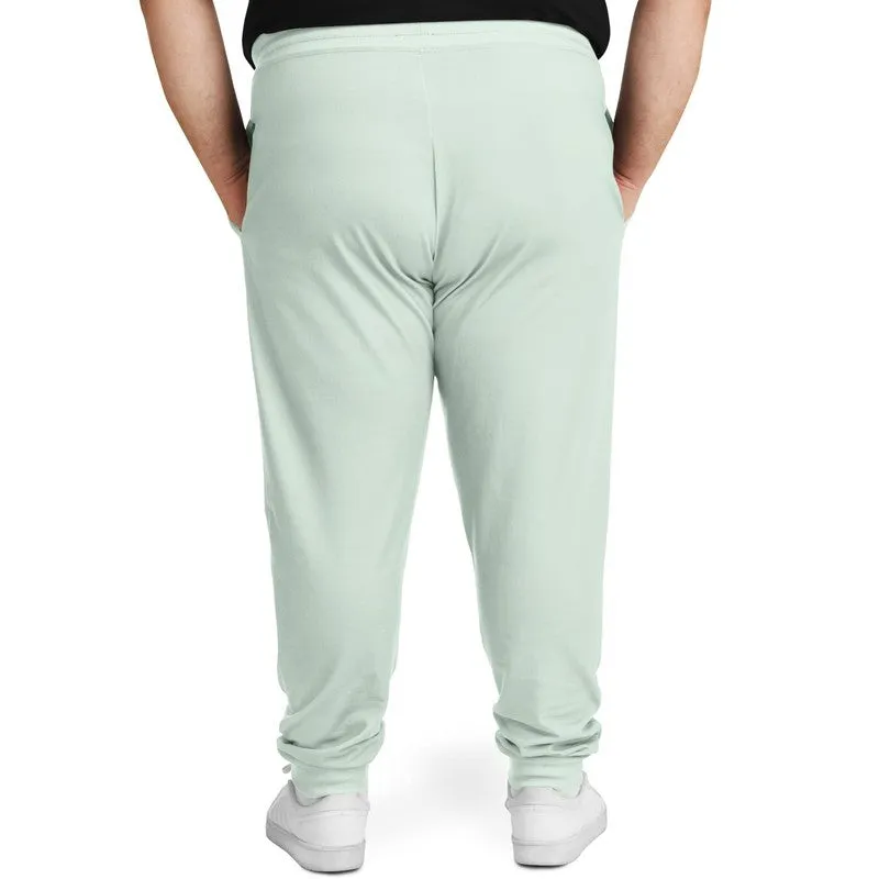 Pale Green Joggers | Unisex | with PLUS sizes | Bright Pale Green | C10M0Y10K0