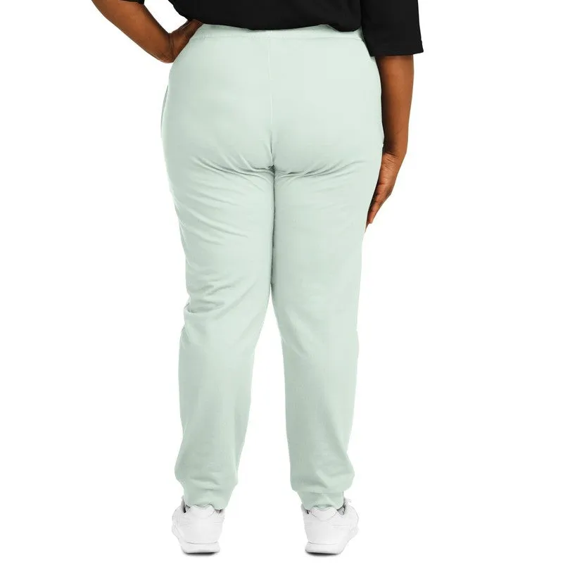 Pale Green Joggers | Unisex | with PLUS sizes | Bright Pale Green | C10M0Y10K0