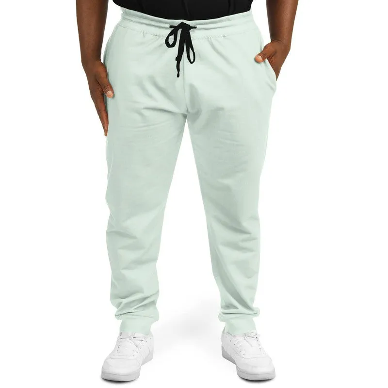 Pale Green Joggers | Unisex | with PLUS sizes | Bright Pale Green | C10M0Y10K0