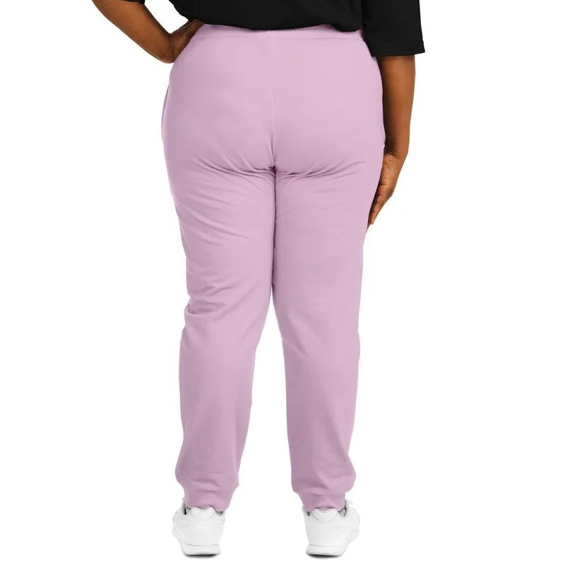 Pale Pastel Magenta Purple Joggers | Unisex | with PLUS sizes | Bright Pale Pastel Magenta Purple | C8M30Y0K0