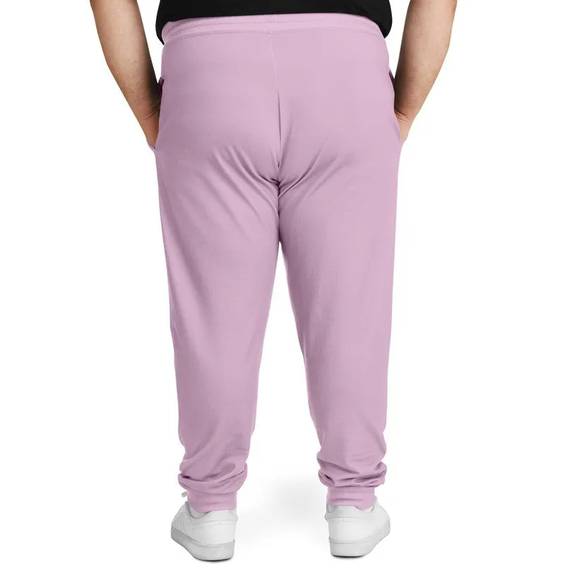 Pale Pastel Magenta Purple Joggers | Unisex | with PLUS sizes | Bright Pale Pastel Magenta Purple | C8M30Y0K0