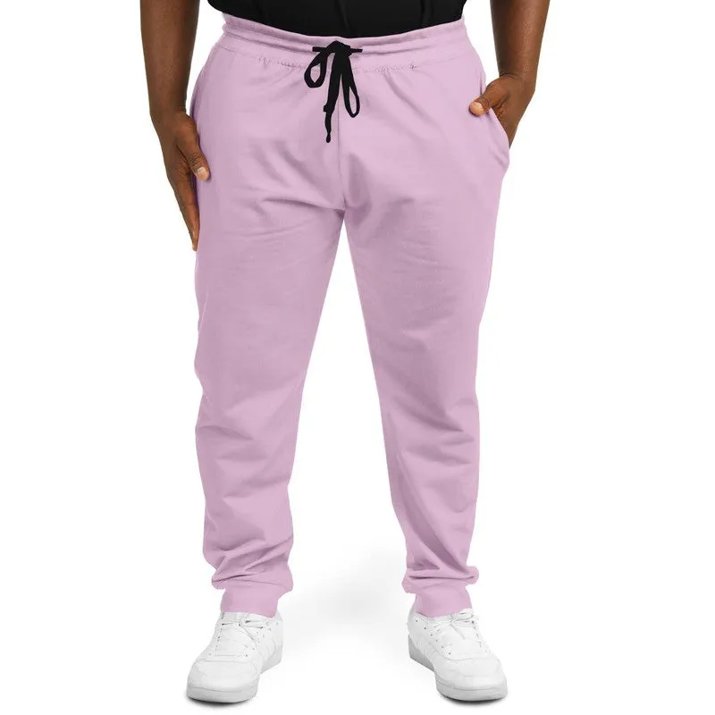 Pale Pastel Magenta Purple Joggers | Unisex | with PLUS sizes | Bright Pale Pastel Magenta Purple | C8M30Y0K0
