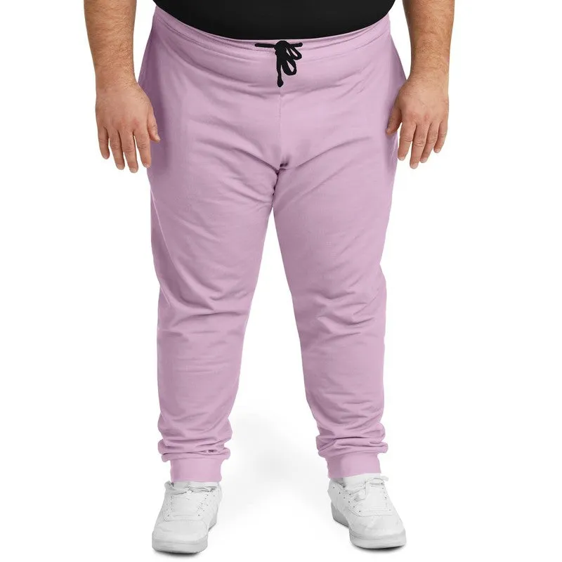Pale Pastel Magenta Purple Joggers | Unisex | with PLUS sizes | Bright Pale Pastel Magenta Purple | C8M30Y0K0
