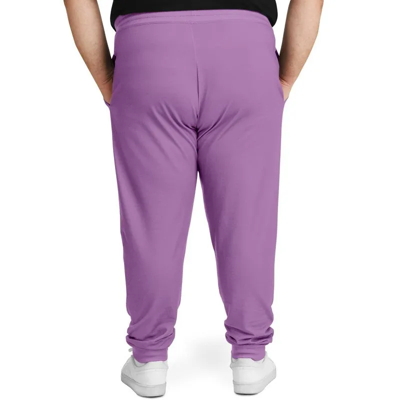 Pastel Purple Joggers | Unisex | with PLUS sizes | Bright Pastel Purple | C30M60Y0K0