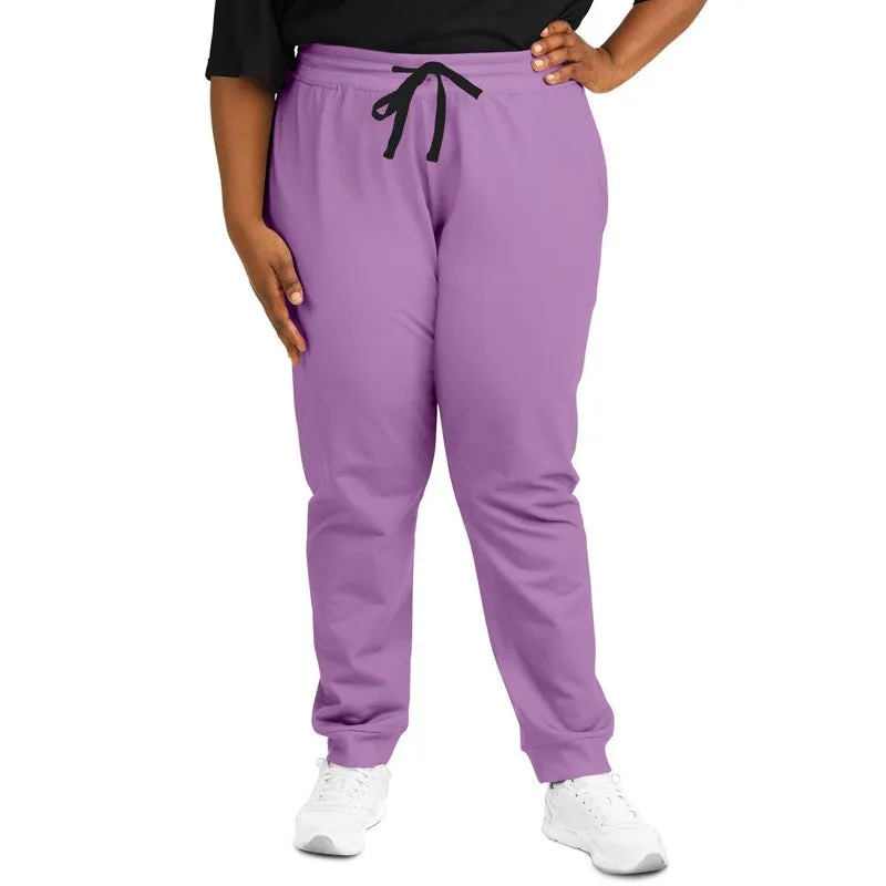 Pastel Purple Joggers | Unisex | with PLUS sizes | Bright Pastel Purple | C30M60Y0K0