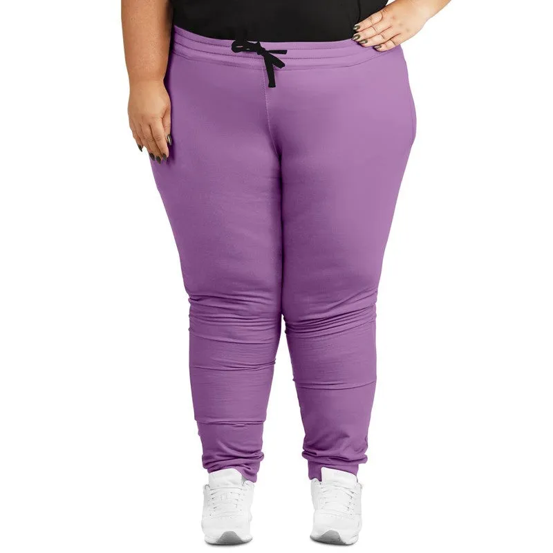 Pastel Purple Joggers | Unisex | with PLUS sizes | Bright Pastel Purple | C30M60Y0K0