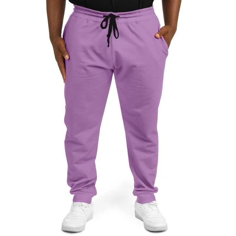 Pastel Purple Joggers | Unisex | with PLUS sizes | Bright Pastel Purple | C30M60Y0K0