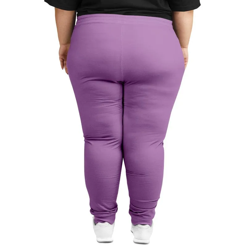 Pastel Purple Joggers | Unisex | with PLUS sizes | Bright Pastel Purple | C30M60Y0K0