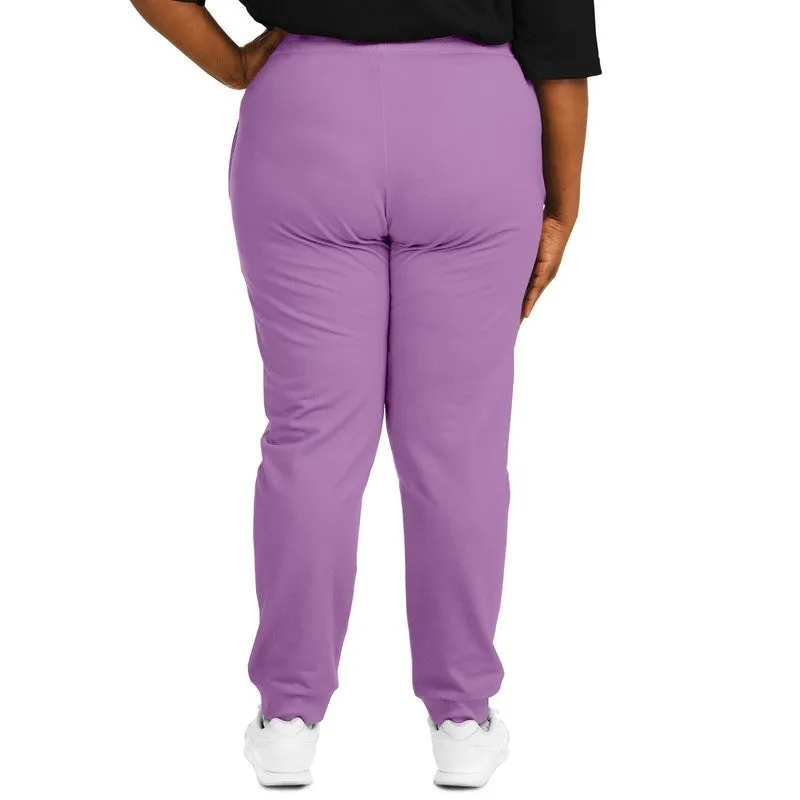 Pastel Purple Joggers | Unisex | with PLUS sizes | Bright Pastel Purple | C30M60Y0K0