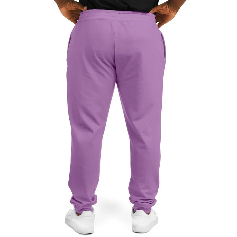 Pastel Purple Joggers | Unisex | with PLUS sizes | Bright Pastel Purple | C30M60Y0K0
