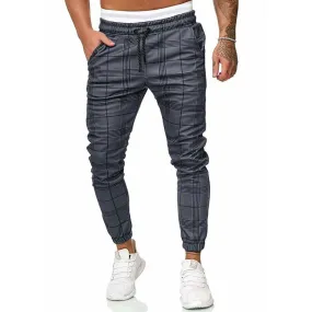 Plaid Skinny Sweatpants