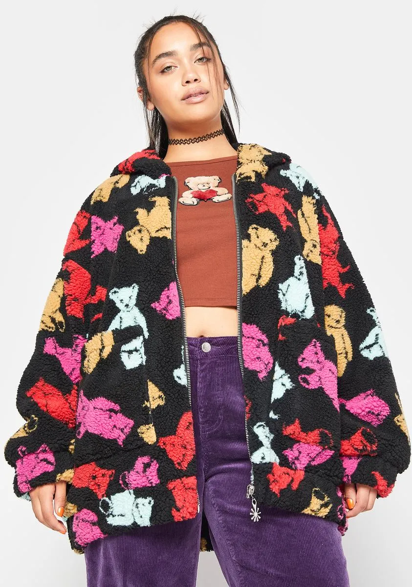 Plus Cozy Double Stuffed Sherpa Jacket