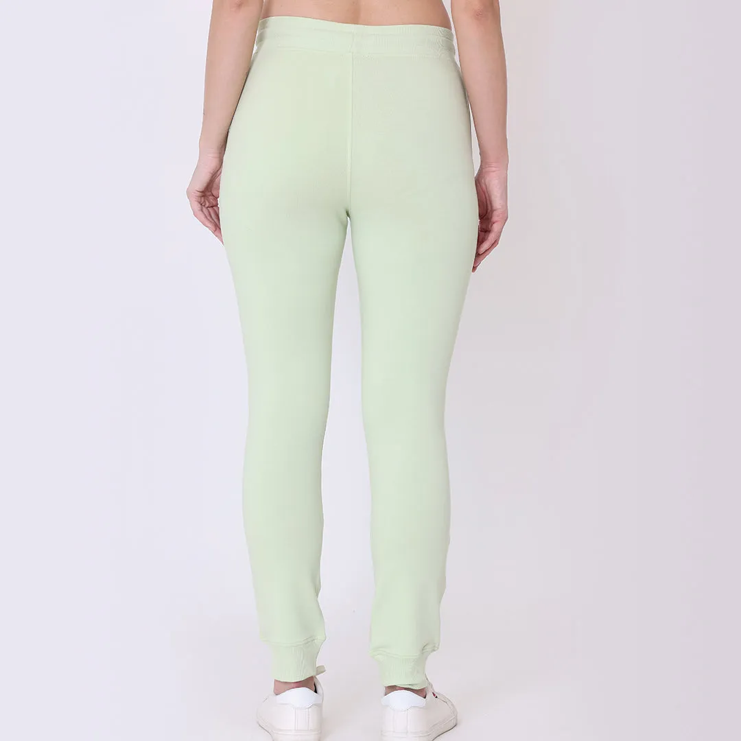 Printed Joggers - Citrus Green