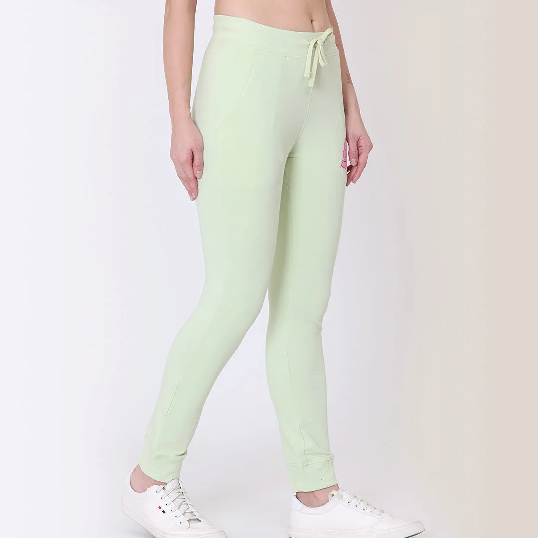 Printed Joggers - Citrus Green
