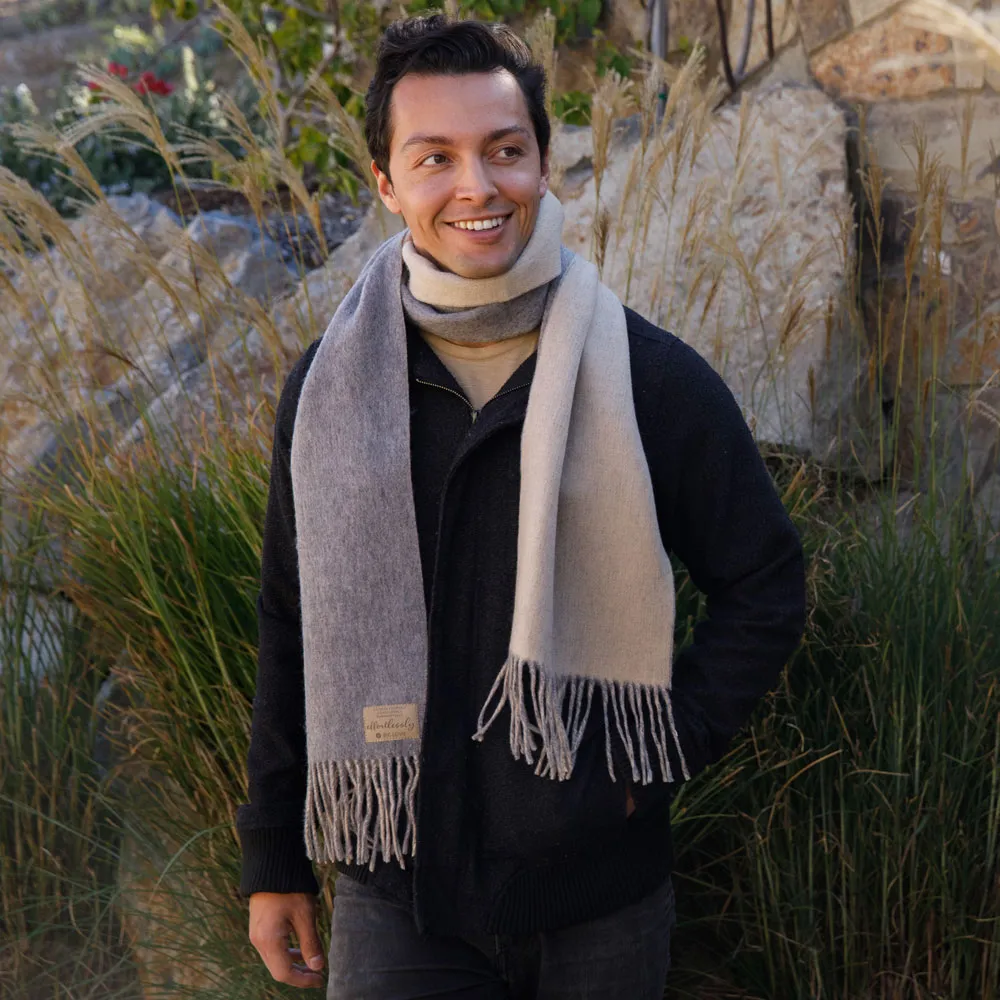 PURPOSEFUL SCARF | OATMEAL   STEEL