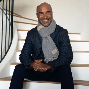 PURPOSEFUL SCARF | OATMEAL   STEEL