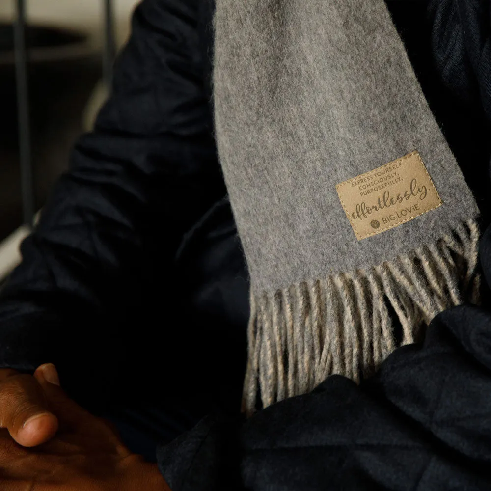 PURPOSEFUL SCARF | OATMEAL   STEEL