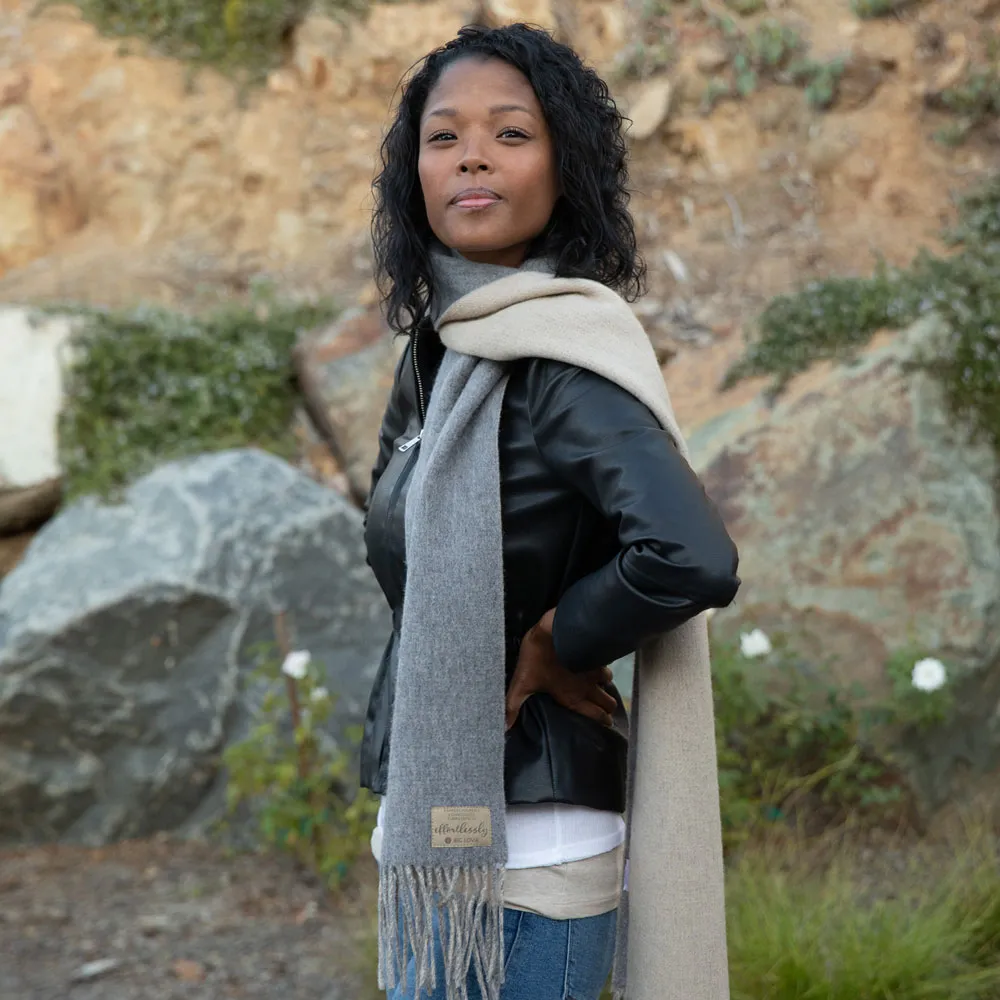 PURPOSEFUL SCARF | OATMEAL   STEEL