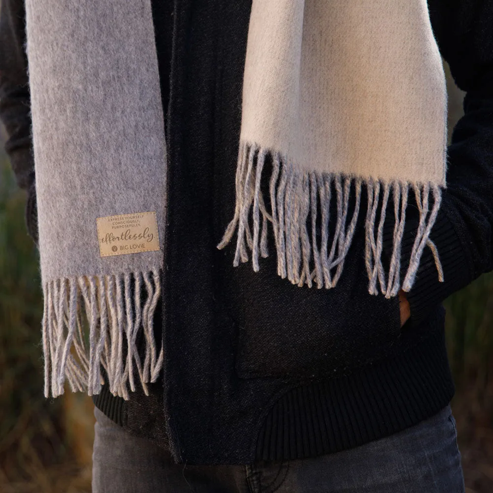 PURPOSEFUL SCARF | OATMEAL   STEEL