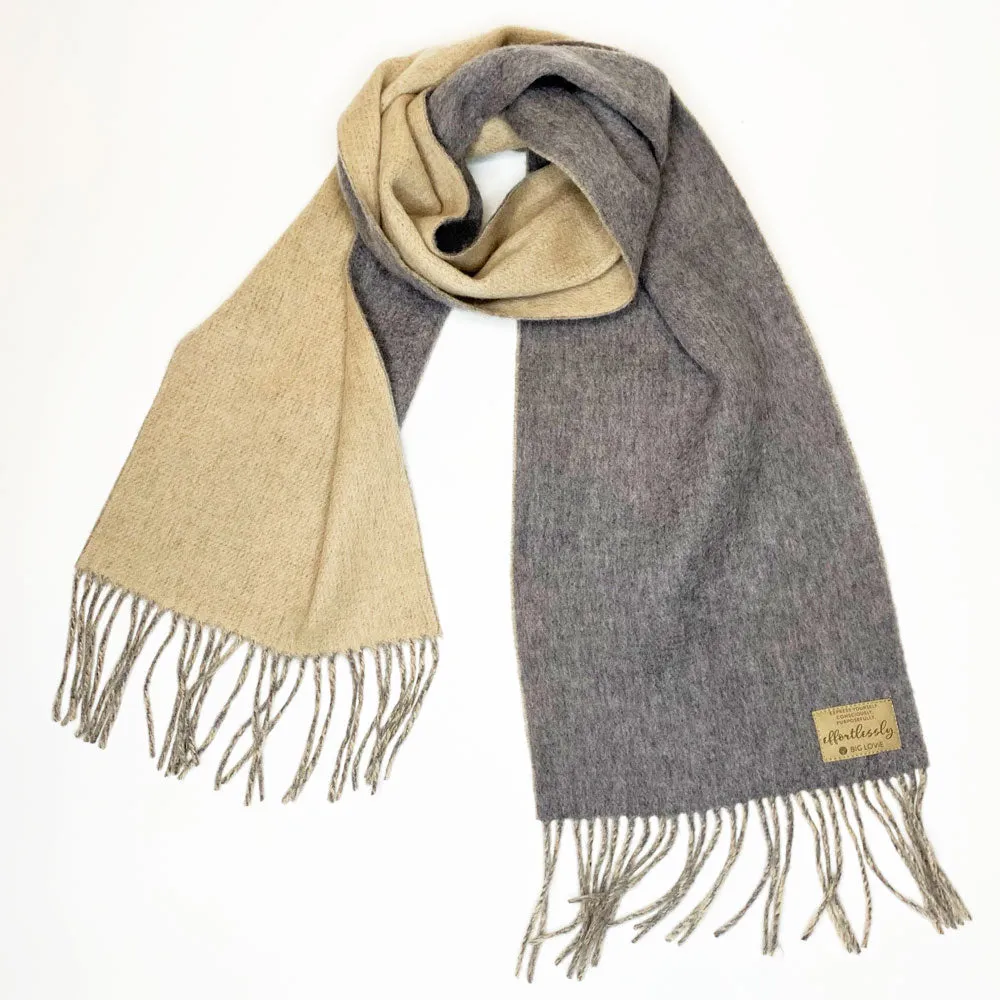 PURPOSEFUL SCARF | OATMEAL   STEEL