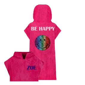 Rainbow Face Beach Robe