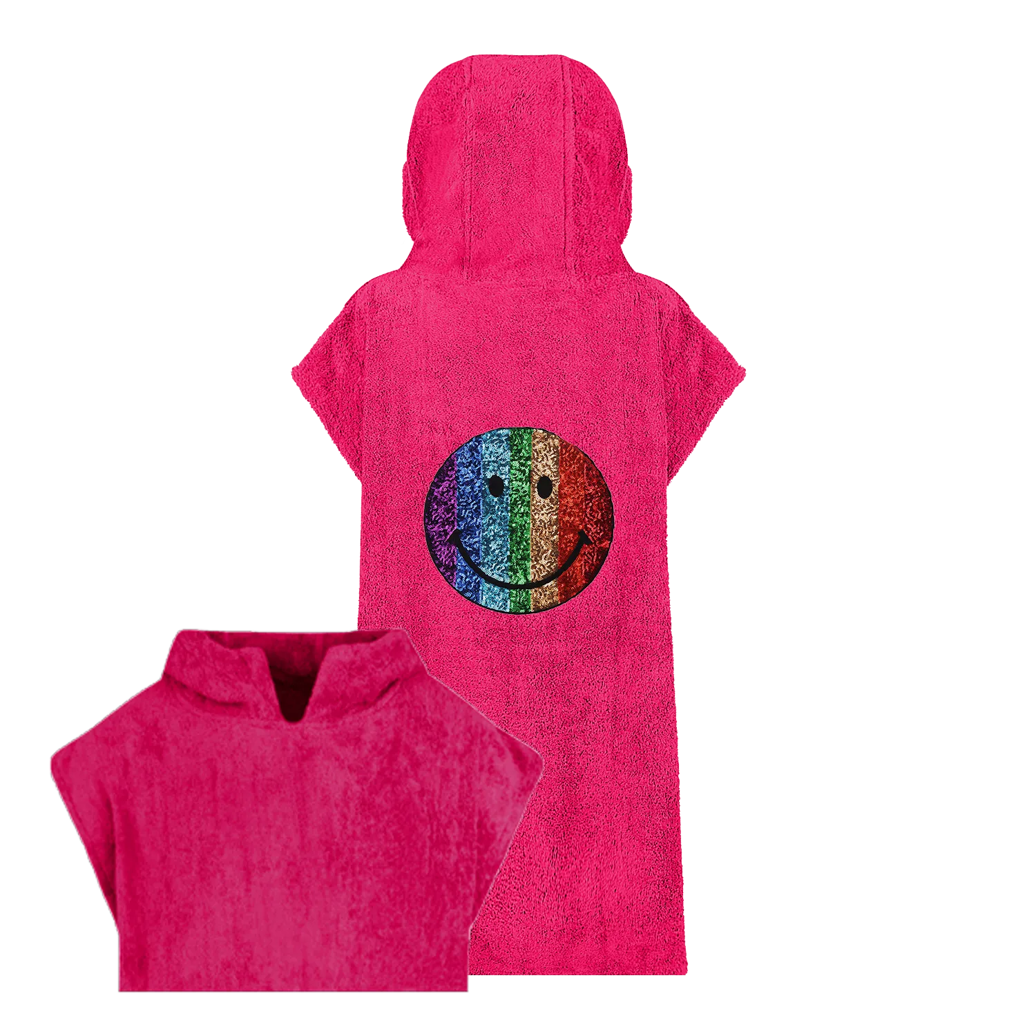 Rainbow Face Beach Robe