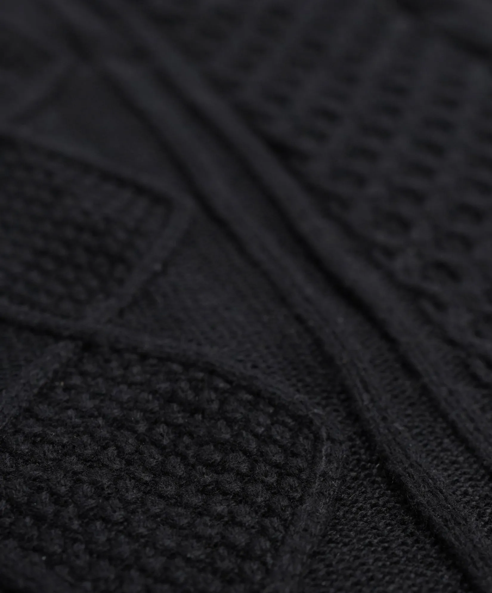 Recycled Aran Cable Poncho