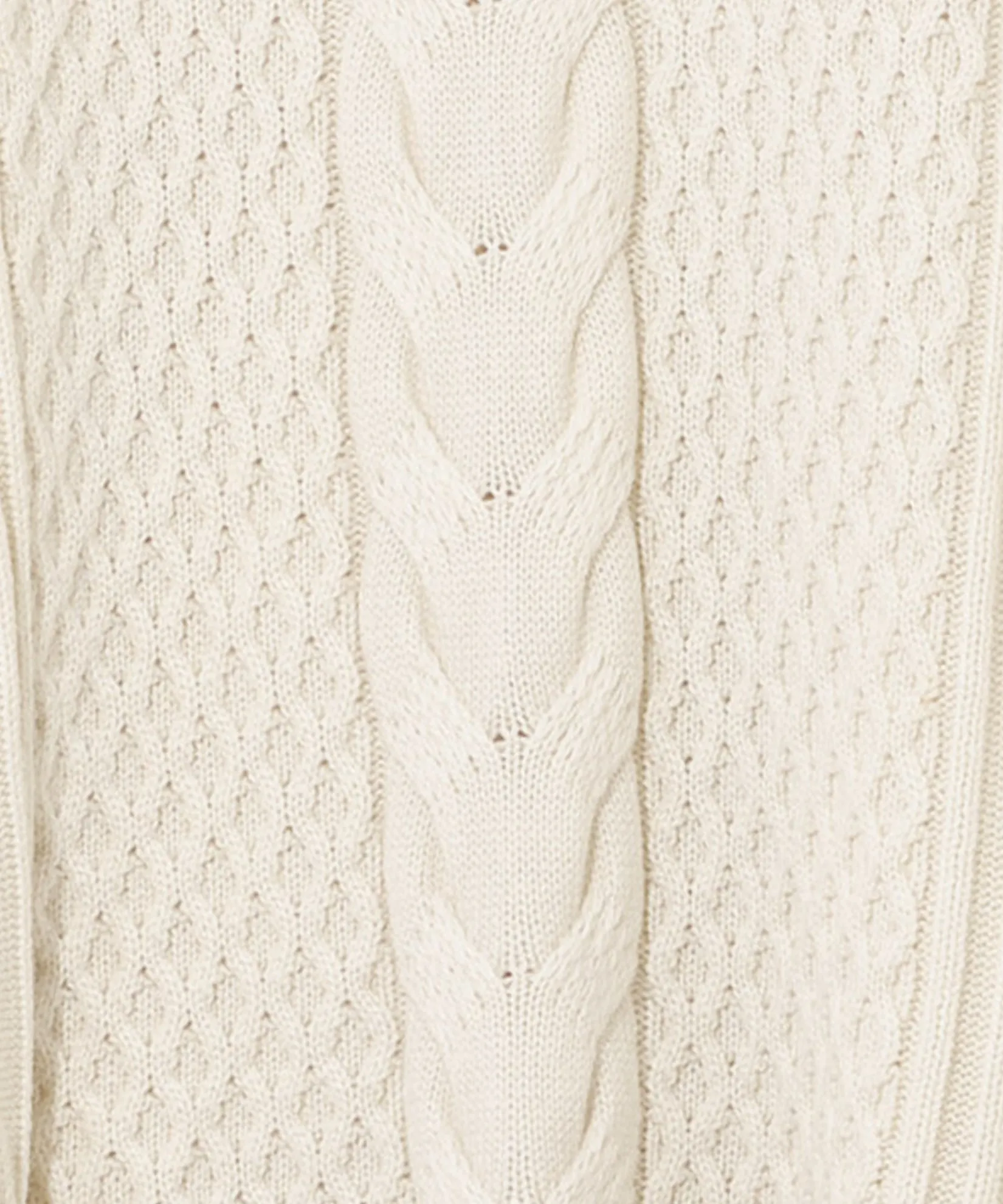 Recycled Aran Cable Poncho