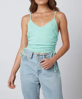 Rib Tie Side Crop Top