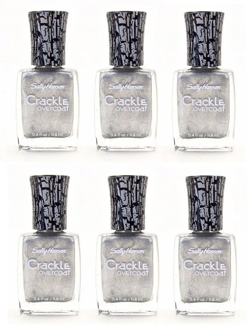 Sally Hansen Crackle Overcoat Nail Polish, 03 Fractured Foil Choose Pack