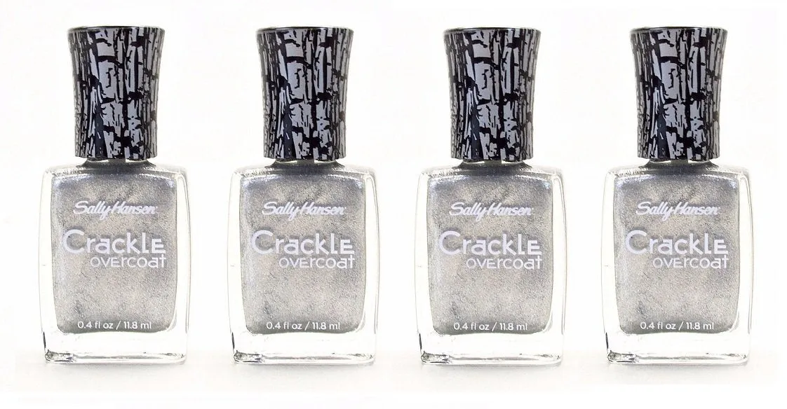 Sally Hansen Crackle Overcoat Nail Polish, 03 Fractured Foil Choose Pack