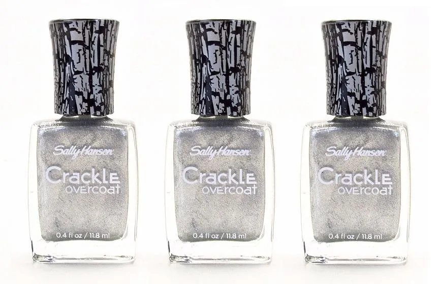 Sally Hansen Crackle Overcoat Nail Polish, 03 Fractured Foil Choose Pack