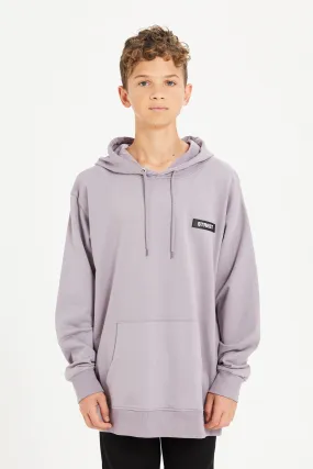 Senior Boys Lilac Oversize Hooded Sweatshirt