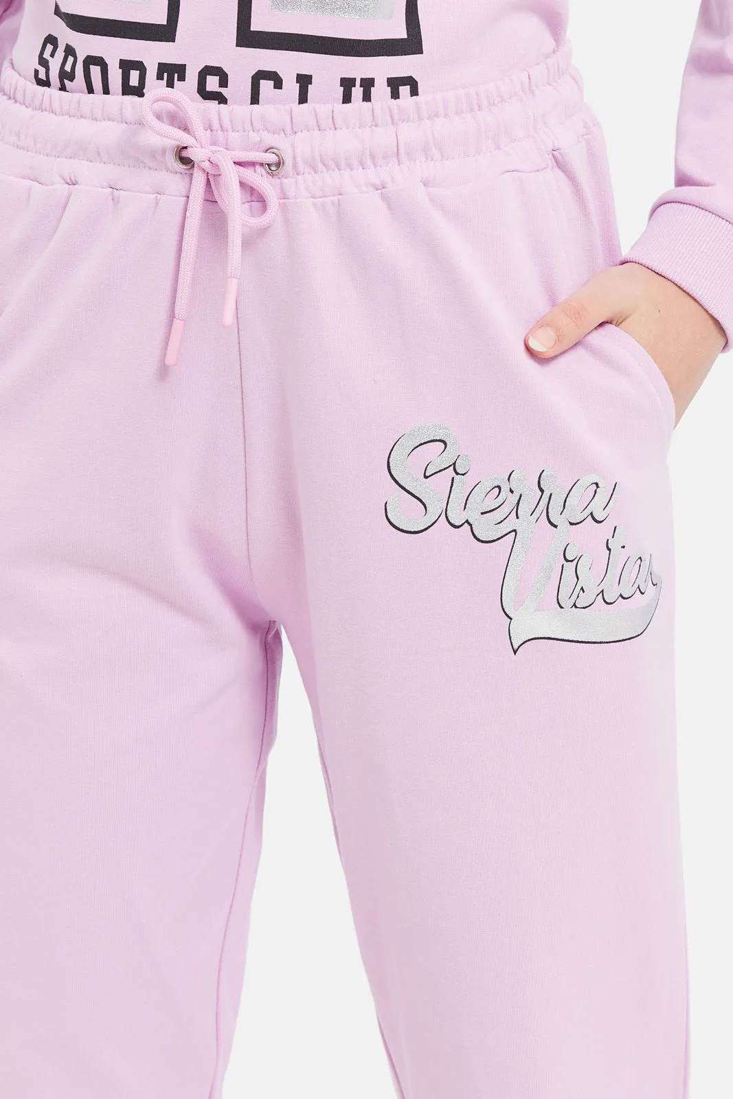Senior Girls Purple Basic Track Pants