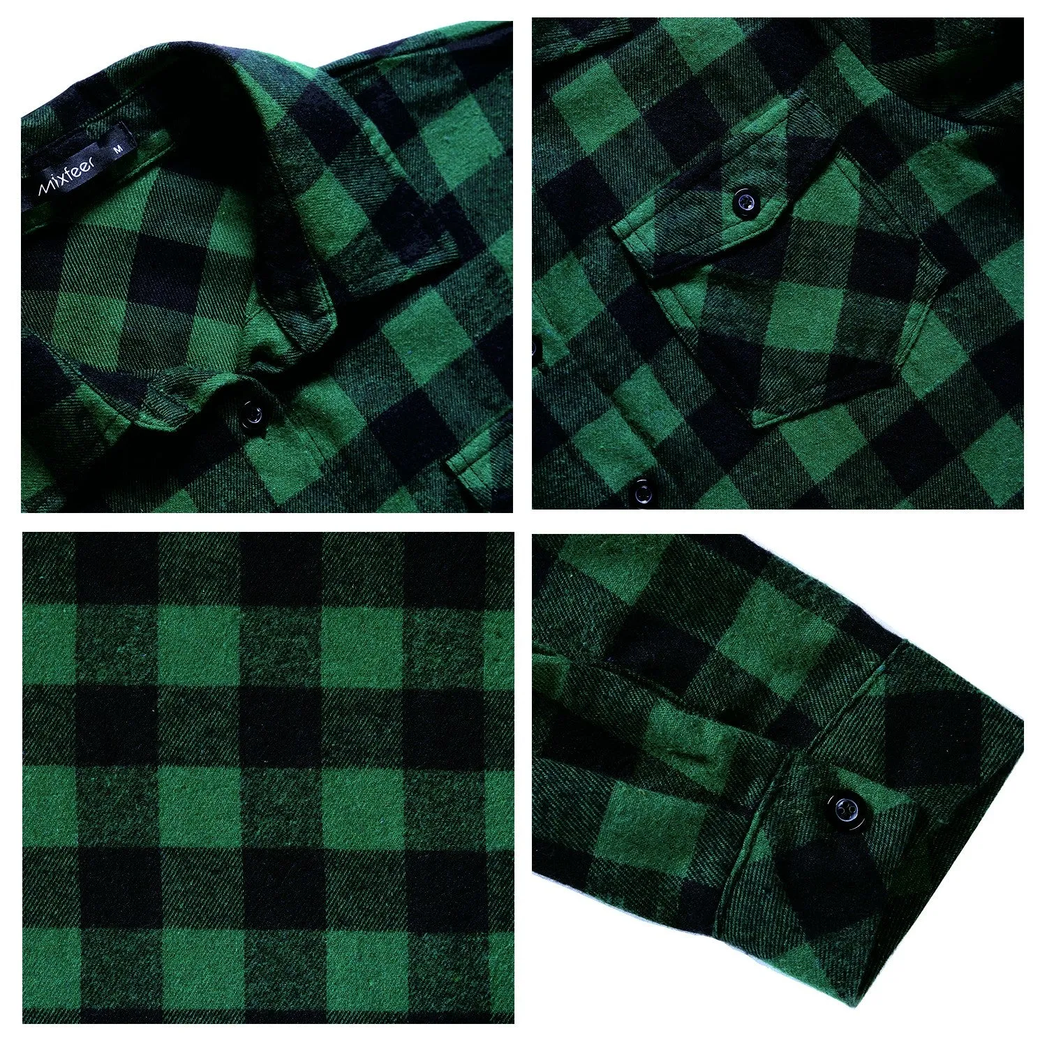 Sidiou Group Casual Loose Plaid Roll Up Sleeve Button Down Shirt Dark Blue XL