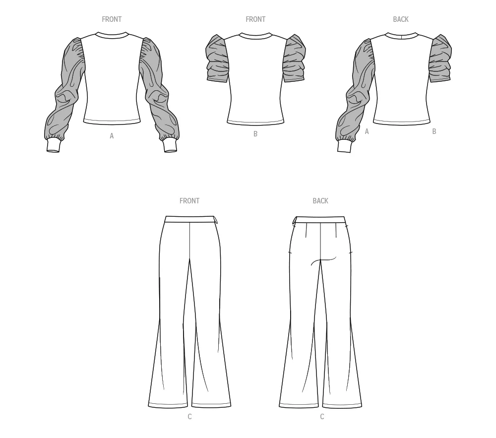 Simplicity Sewing Pattern 9863 Girls' Top and Pants