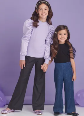 Simplicity Sewing Pattern 9863 Girls' Top and Pants