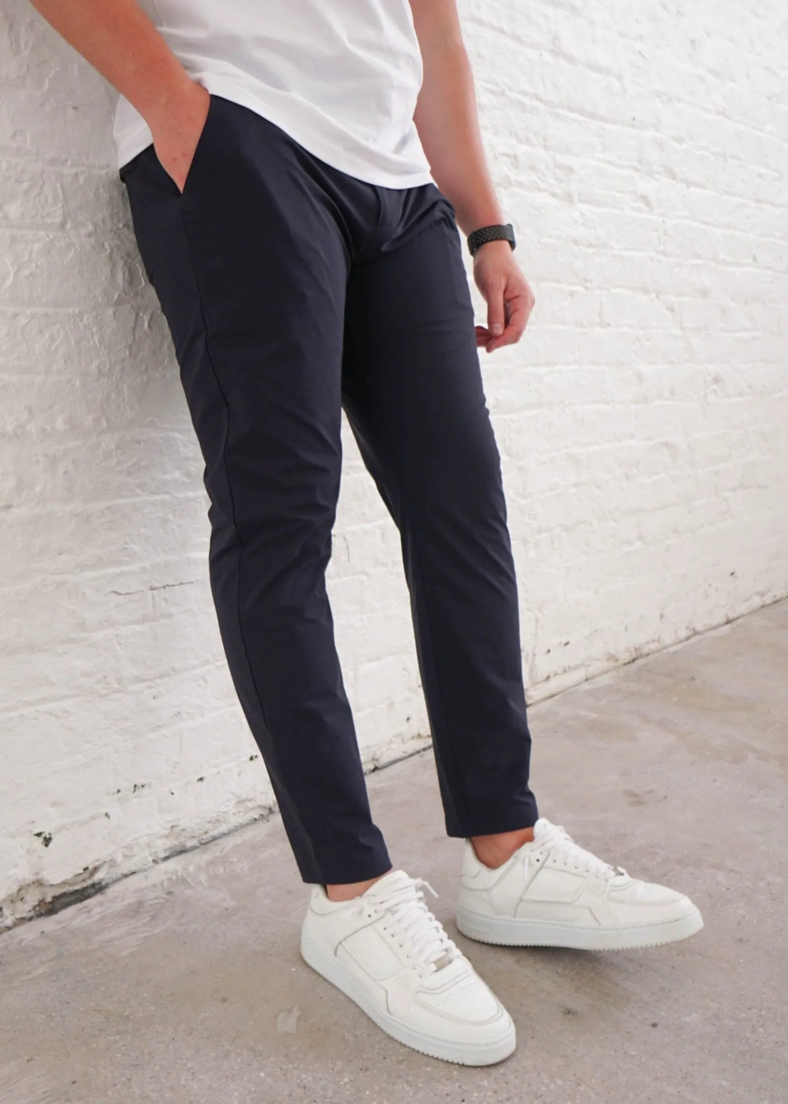 Smart Stretch Trouser In Navy Blue
