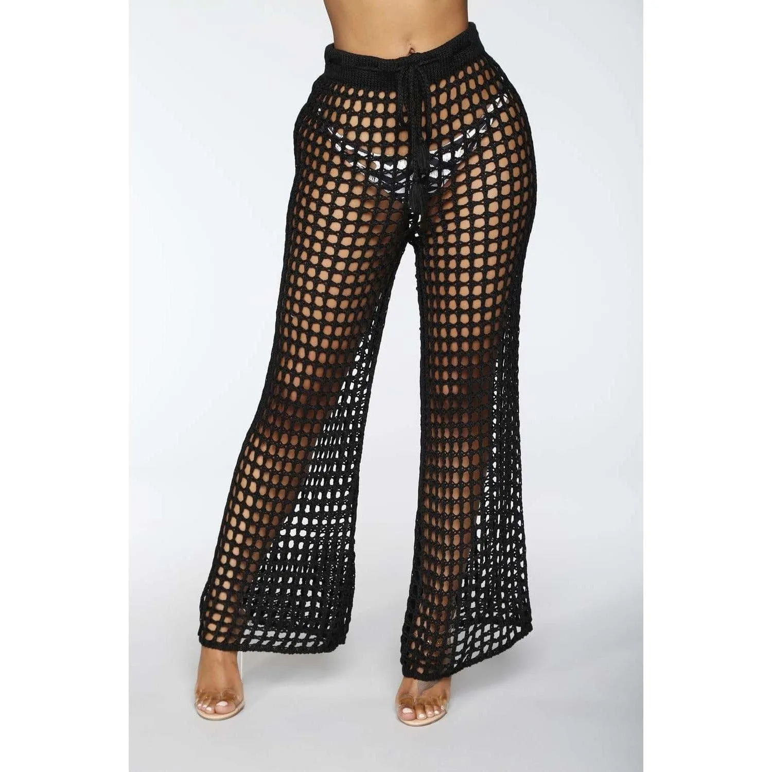 Summer See Through Wide Trousers