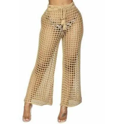 Summer See Through Wide Trousers
