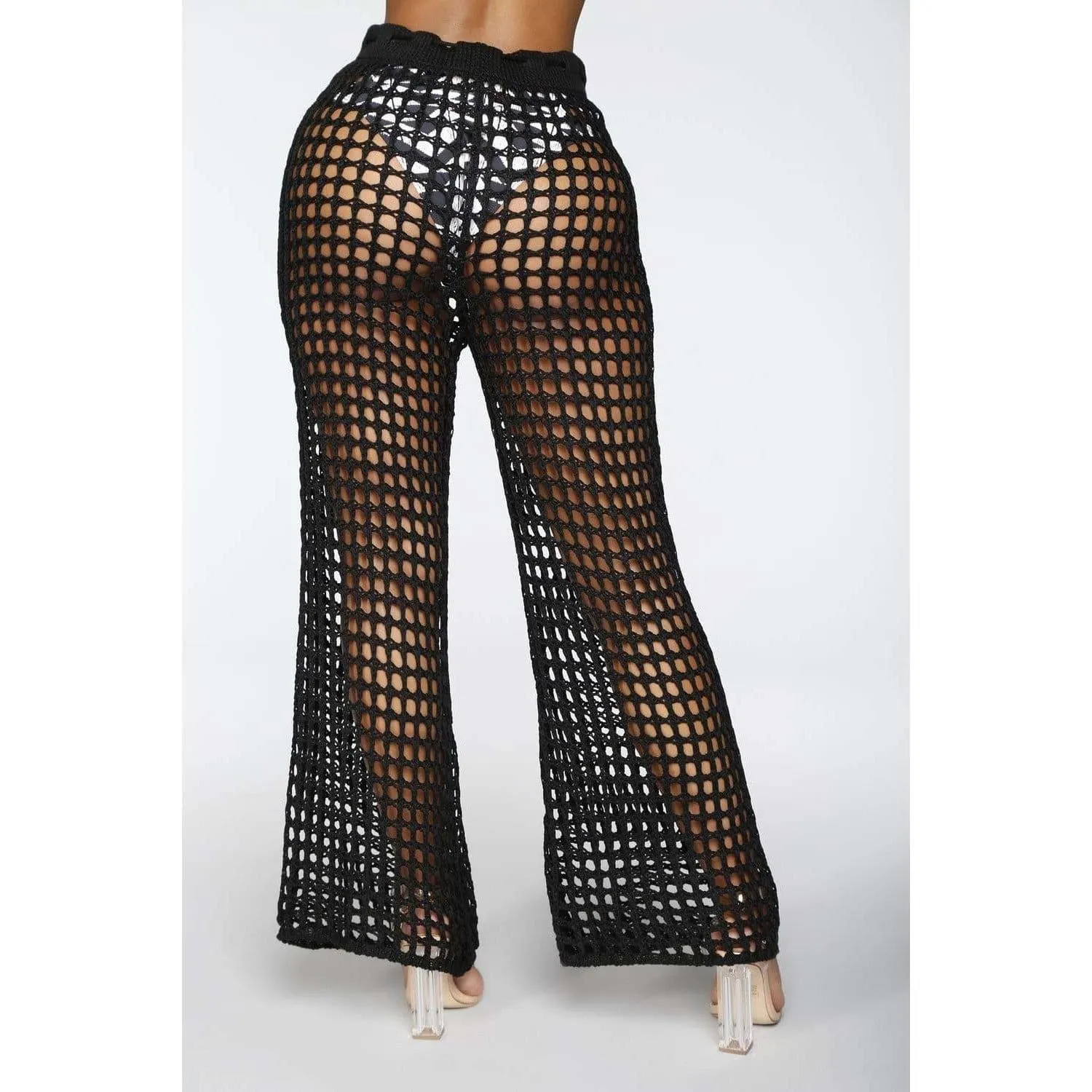 Summer See Through Wide Trousers