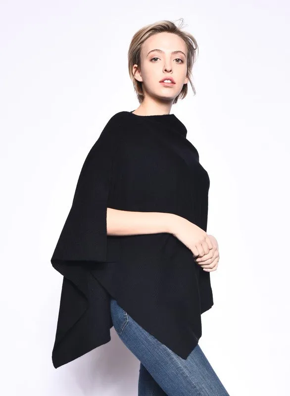 THE ESSENTIAL CASHMERE WRAP PONCHO