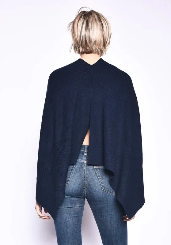 THE ESSENTIAL CASHMERE WRAP PONCHO