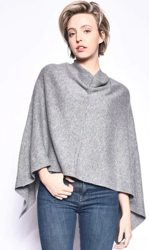 THE ESSENTIAL CASHMERE WRAP PONCHO