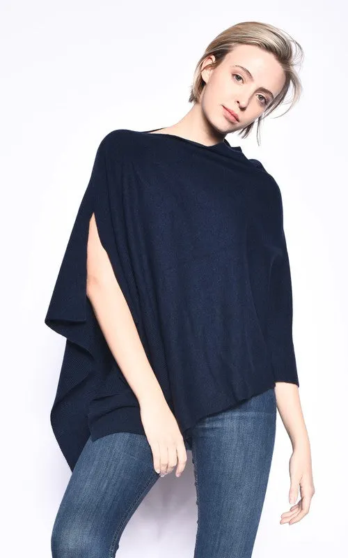 THE ESSENTIAL CASHMERE WRAP PONCHO